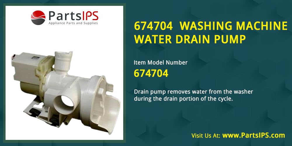 674704  Washing Machine Water Drain Pump
